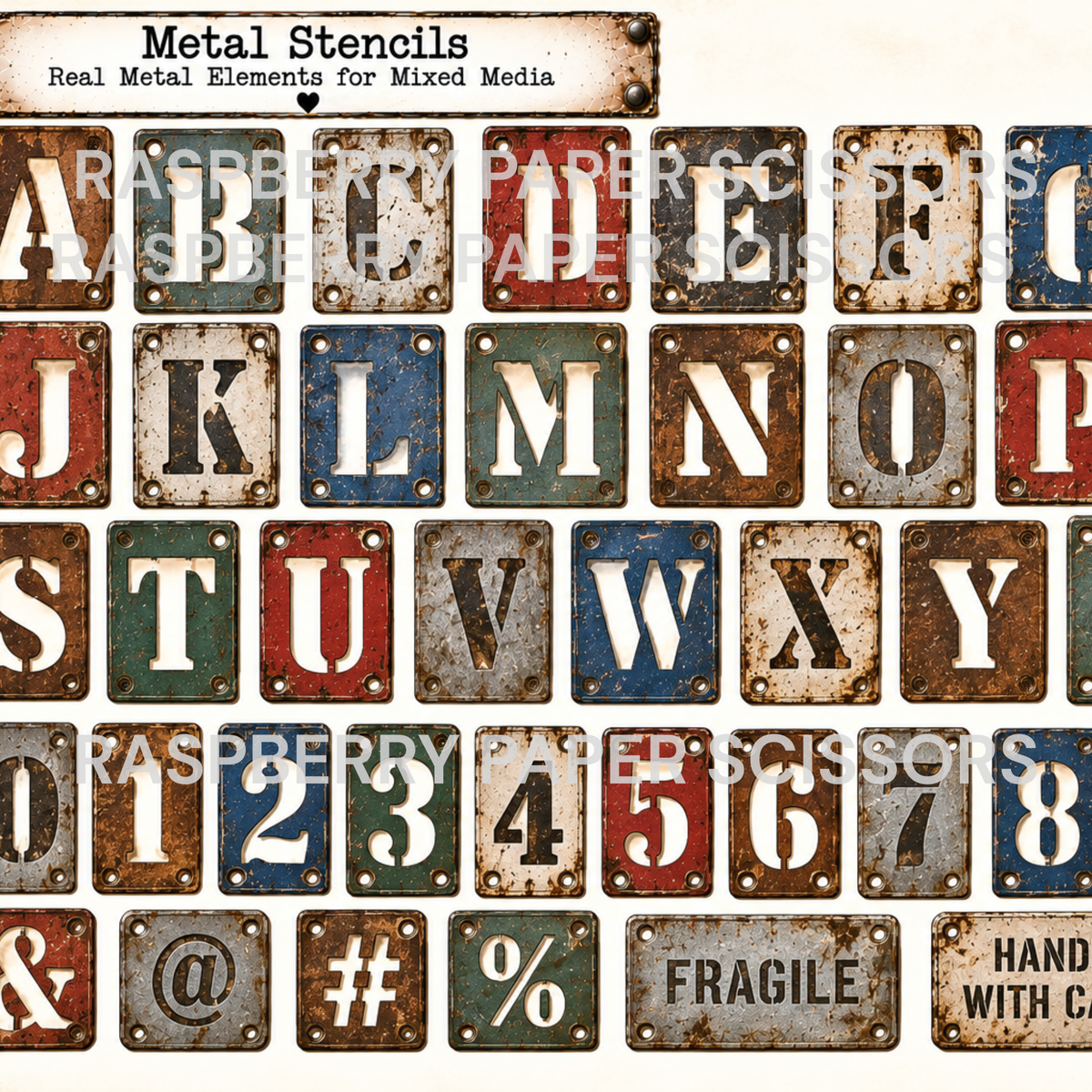 Mixed Media Metals Digital Kit