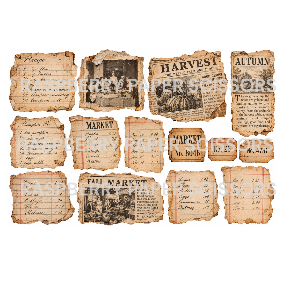 November Mixed Media Digital Kit