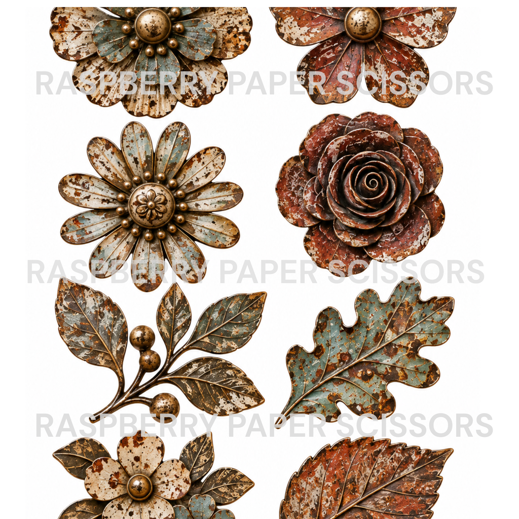 Mixed Media Metals Digital Kit