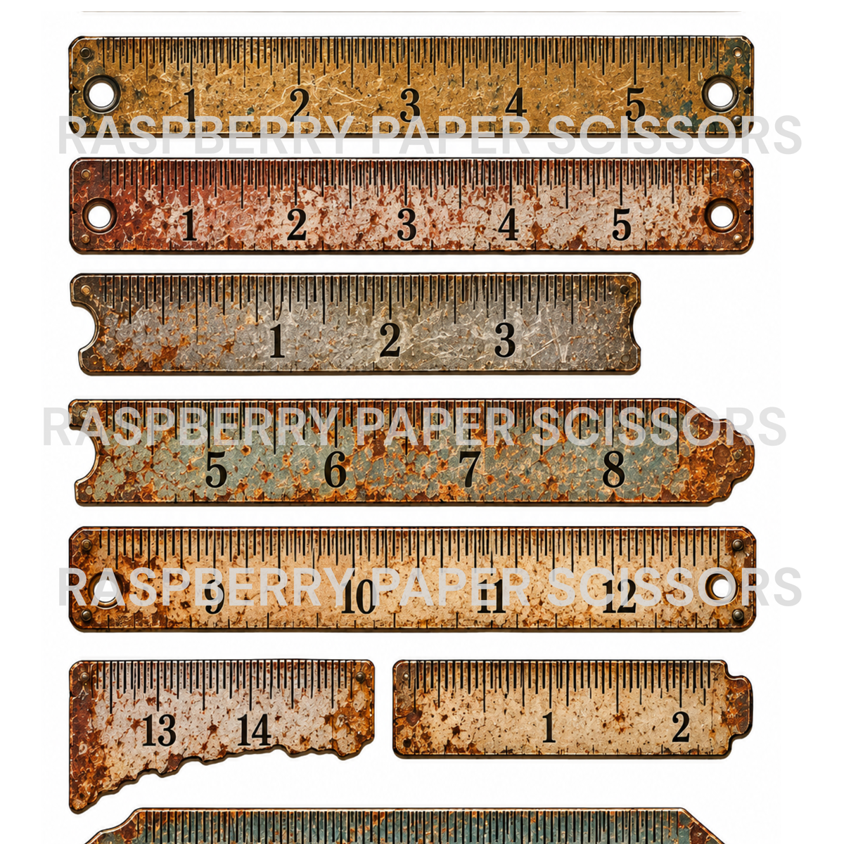 Mixed Media Metals Digital Kit