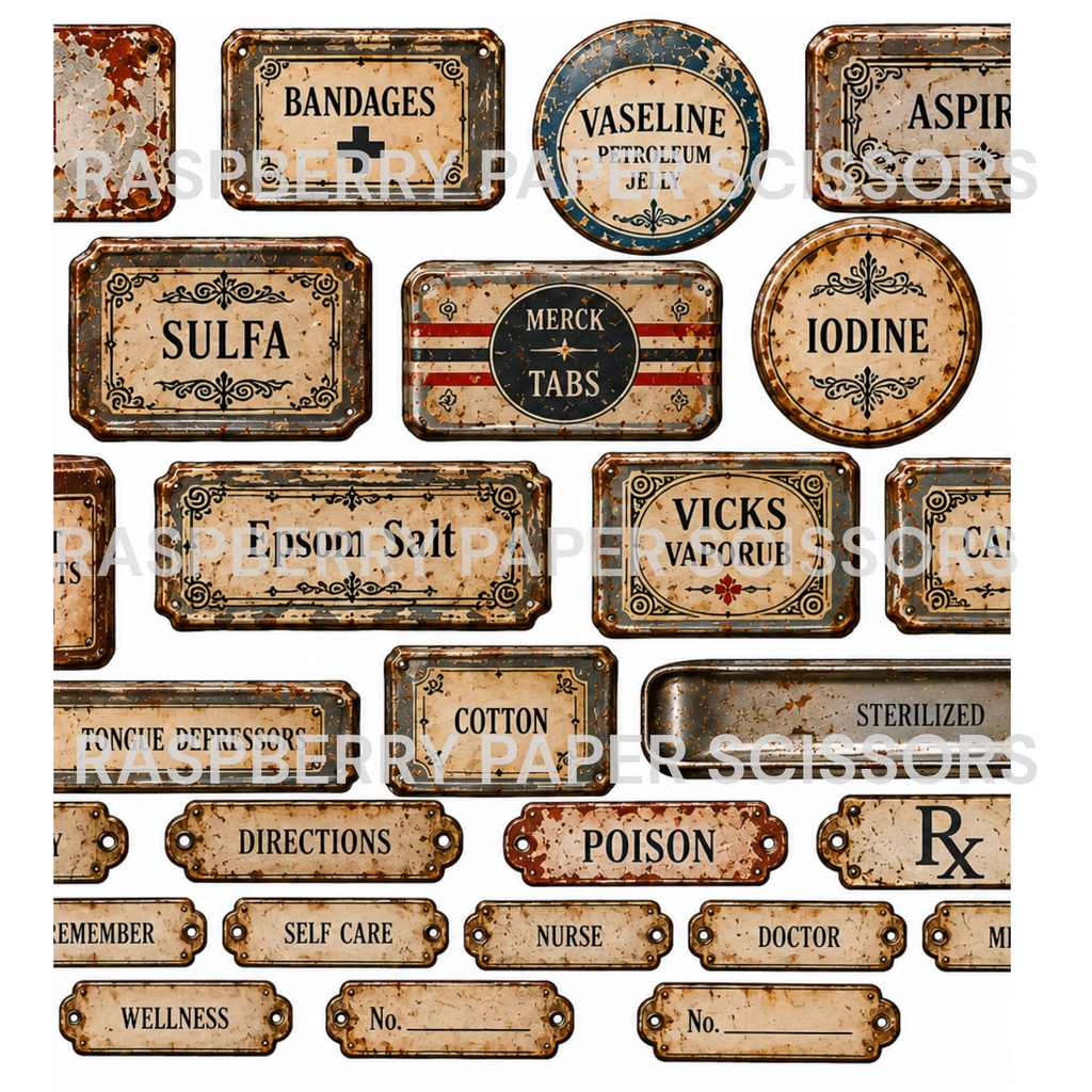 Mixed Media Metals Digital Kit