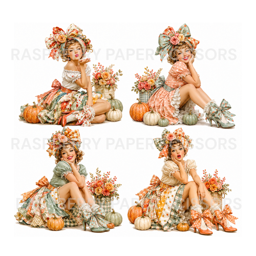 Fall Pin Up Girls Digital Kit