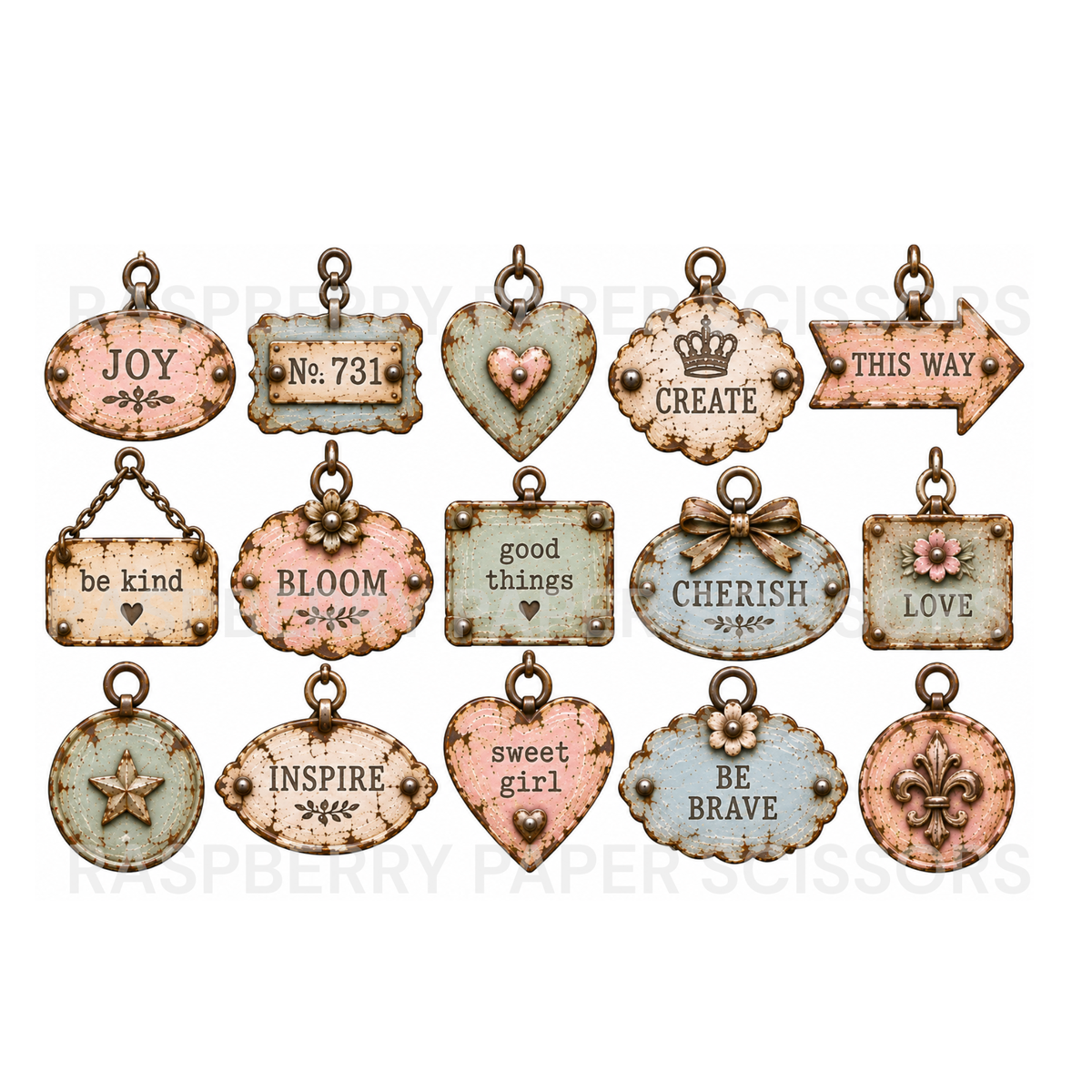 Shabby Metals Digital Kit