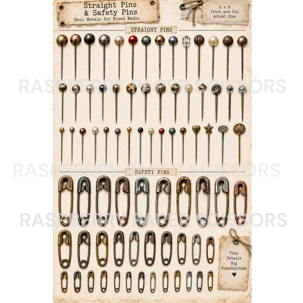 Mixed Media Metals Digital Kit