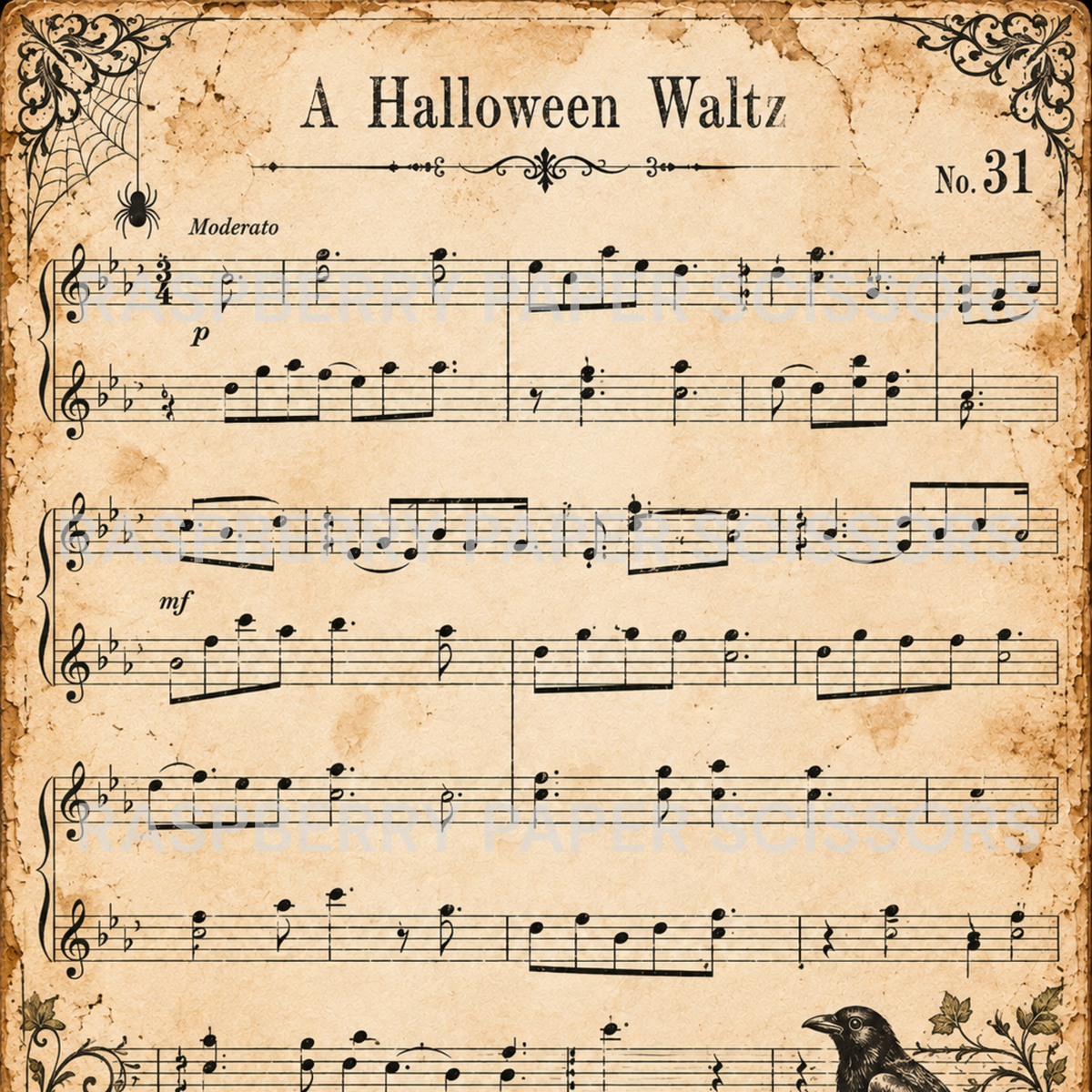 Vintage Trick or Treat Digital Kit