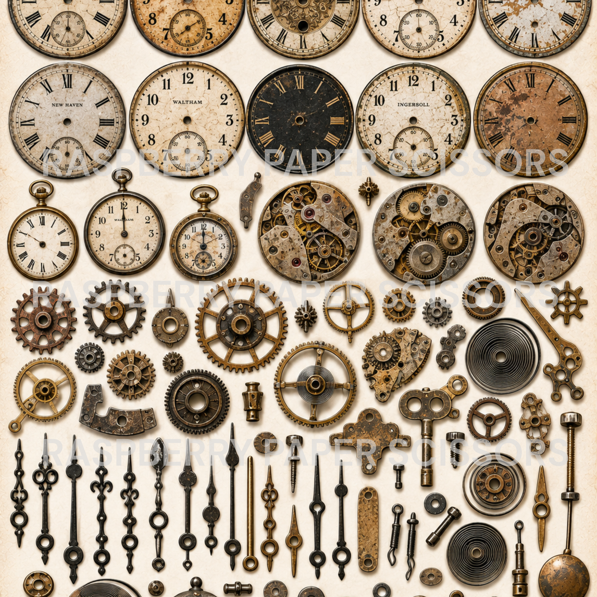 Mixed Media Metals Digital Kit
