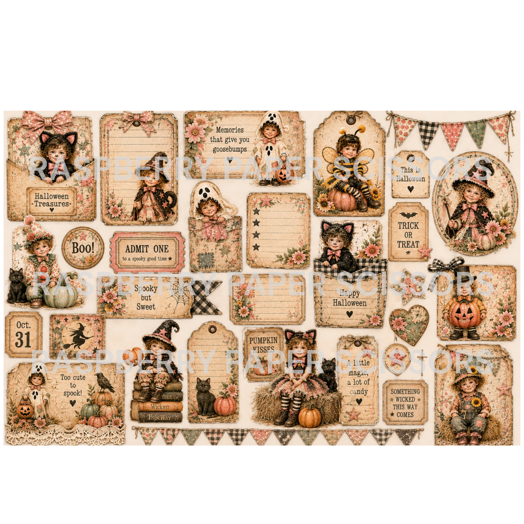 Cute Trick Or Treat Themed Digital Kit