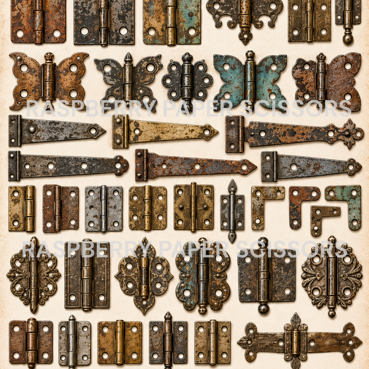 Mixed Media Metals Digital Kit