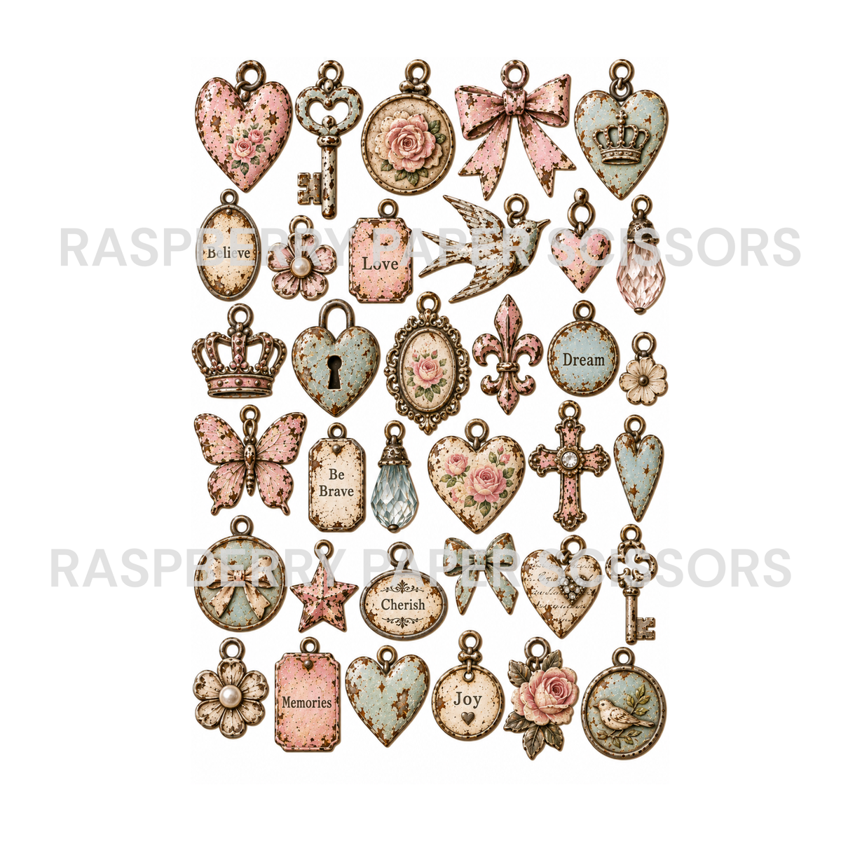 Shabby Metals Digital Kit