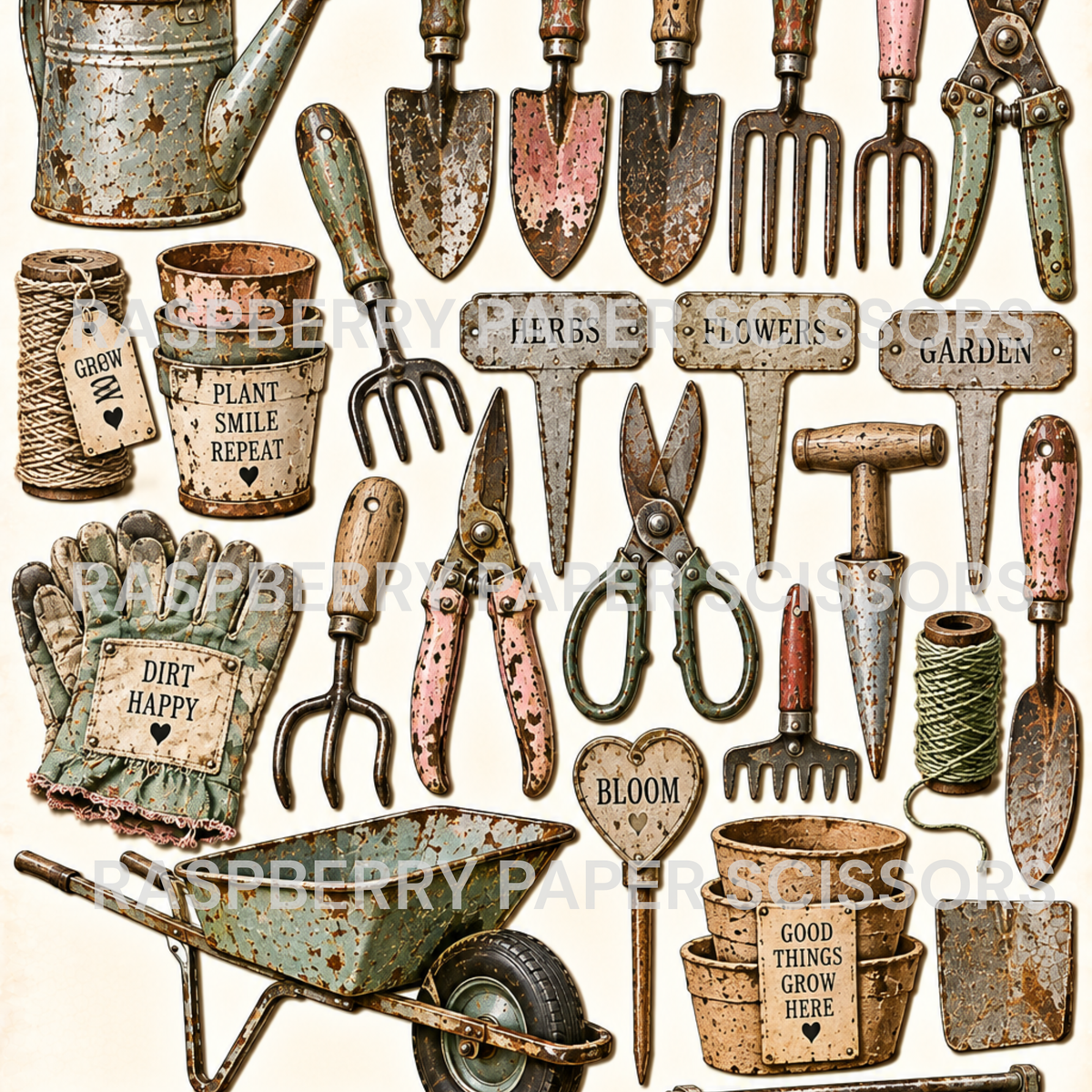 Mixed Media Metals Digital Kit