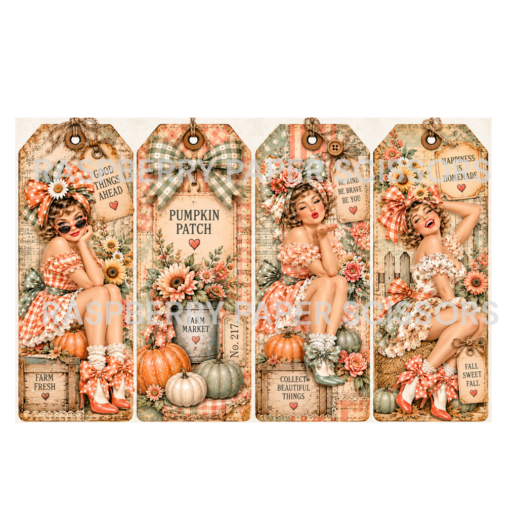 Fall Pin Up Girls Digital Kit