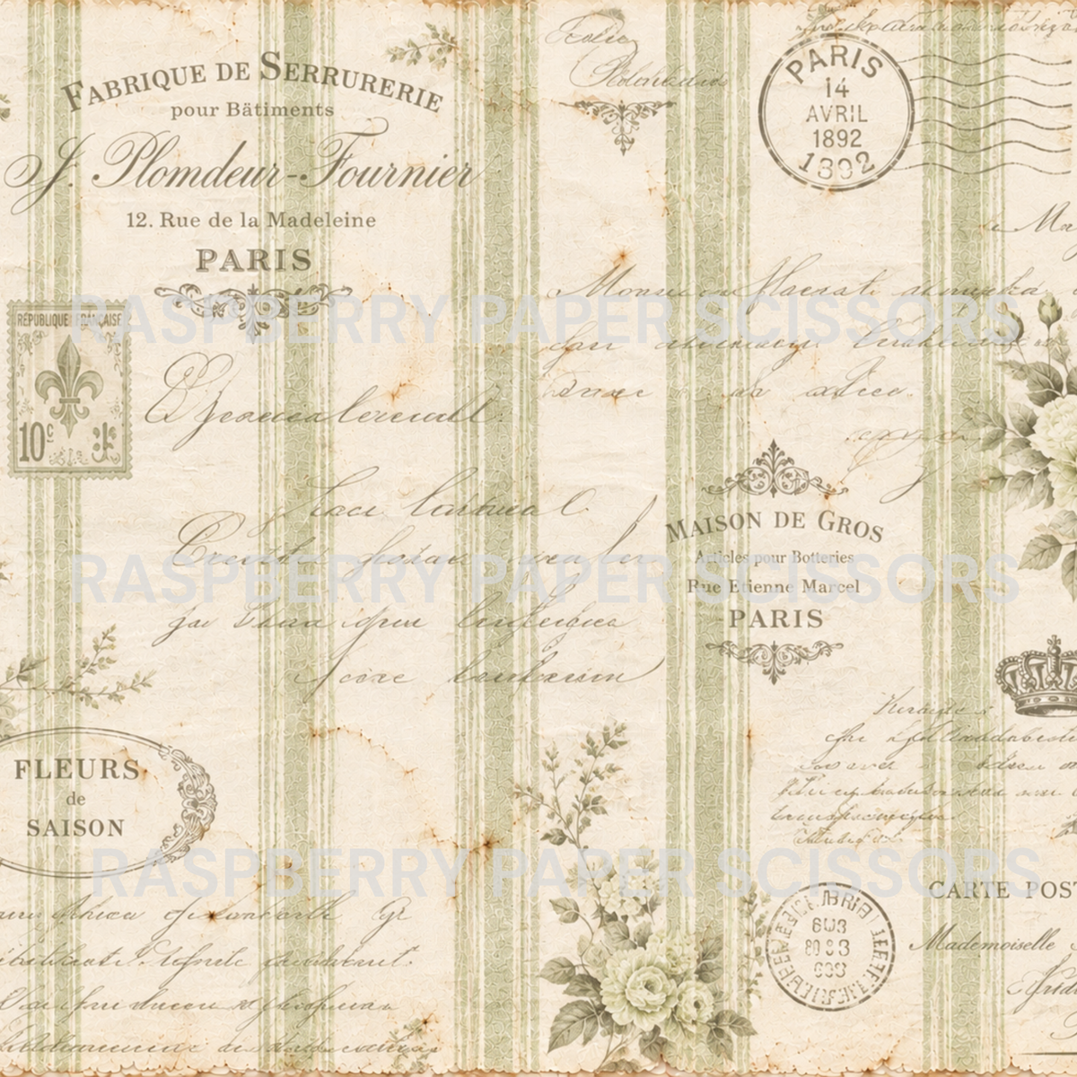 Shabby Cottage Backgrounds Digital Kit