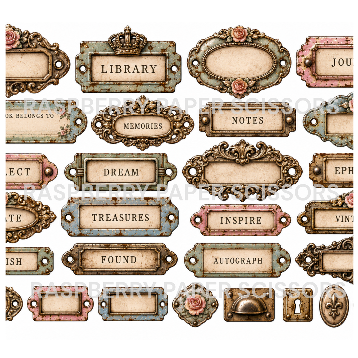Shabby Metals Digital Kit