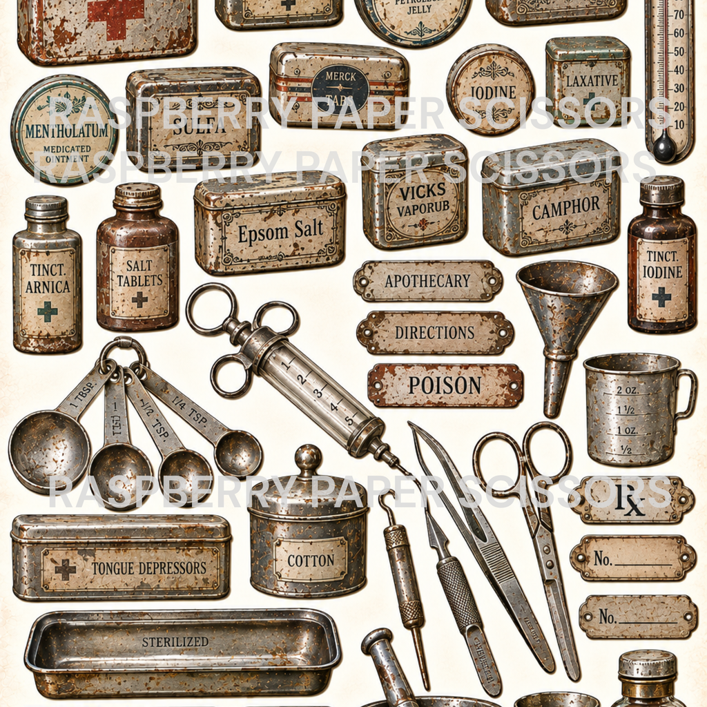 Mixed Media Metals Digital Kit