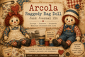 Raggedy Ann Arcola Dolls Digital Kit