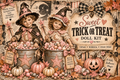 Cute Trick Or Treat Themed Digital Kit